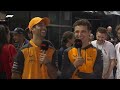 Lando norris and daniel ricciardo goofing after the singapore p4  p5 singapore