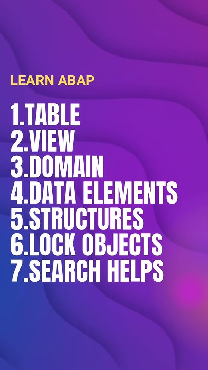 What Is Data Dictionary In SAP ABAP What Are The Abap Objects Created what-is-data-dictionary-in-sap-abap-what-are-the-abap-objects-created