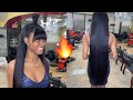 40 Inch Hair 😱 | Half Up Half Down With Bangs | Lemoda Hair 💙