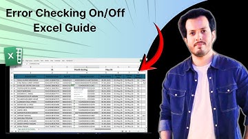 Hoe u foutcontrole in Excel in- of uitschakelt | Stapsgewijze volledige handleiding