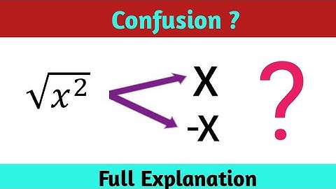 Square Root Of X Square Equal to Modulus Of X  By RR Style Raju Sir