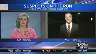 Armed, dangerous carjacking suspects on the run