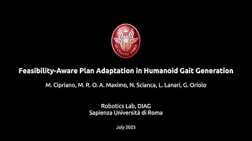 Feasibility-Aware Plan Adaptation in Humanoid Gait Generation
