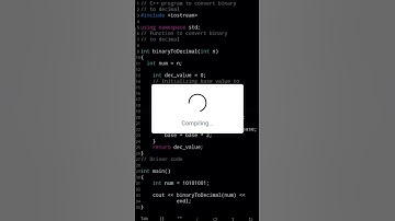 C++ Program For Binary To Decimal Conversion #programming #subscribe #shorts