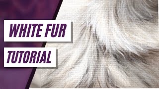 How To Paint WHITE FUR Easily
