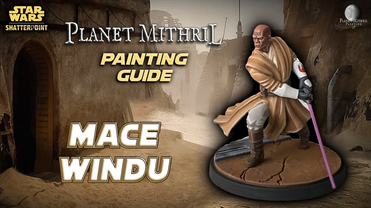 Mace Windu Painting Guide Star Wars Shatterpoint YouTube