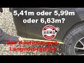 Der ultimative Kastenwagen-Längenvergleich. 5,41m, 5,99m oder 6,36m?