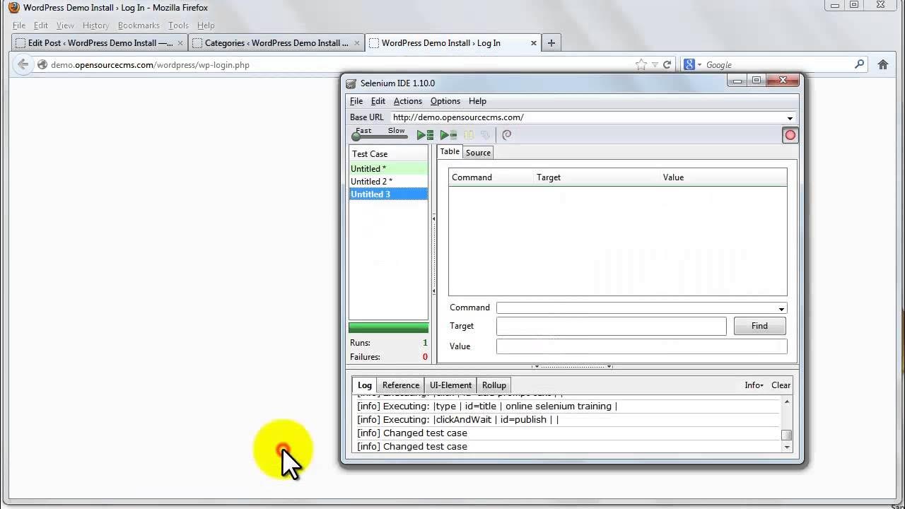 4. selenium IDE Features Selenium IDE Toolbar Record Speed Control