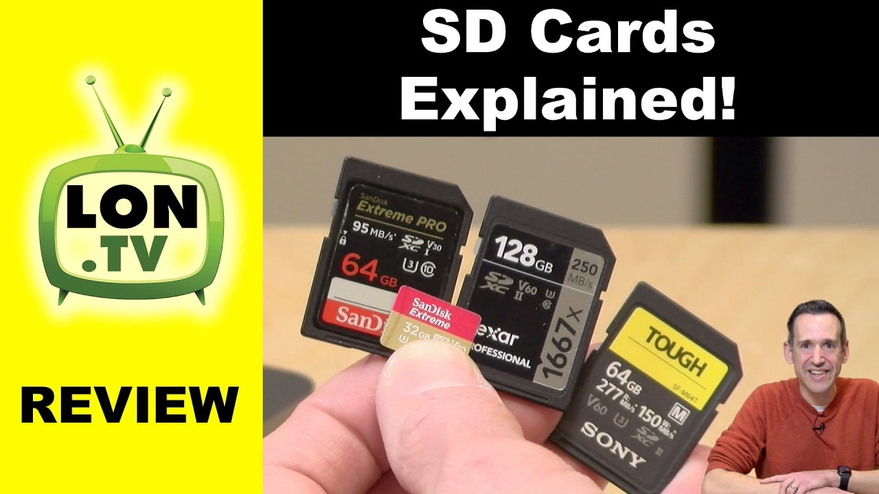 What the symbols on an SD card mean