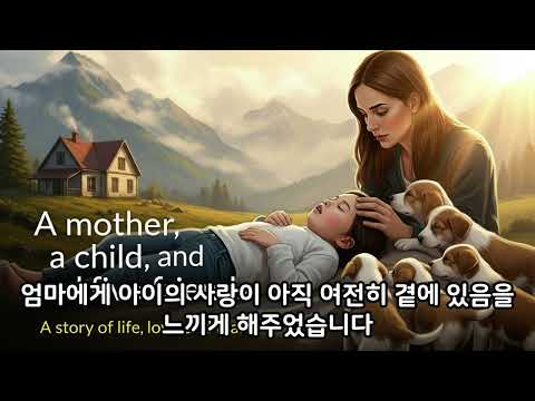 “엄마와 아이, 다섯 마리 강아지가 전하는 눈물과 사랑의 이야기”