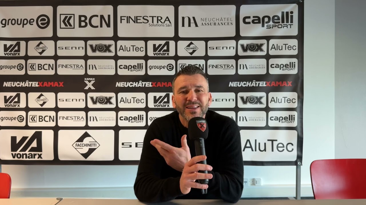 Interview Anthony Braizat après Neuchâtel Xamax - AC Bellinzone 02 mars 2025