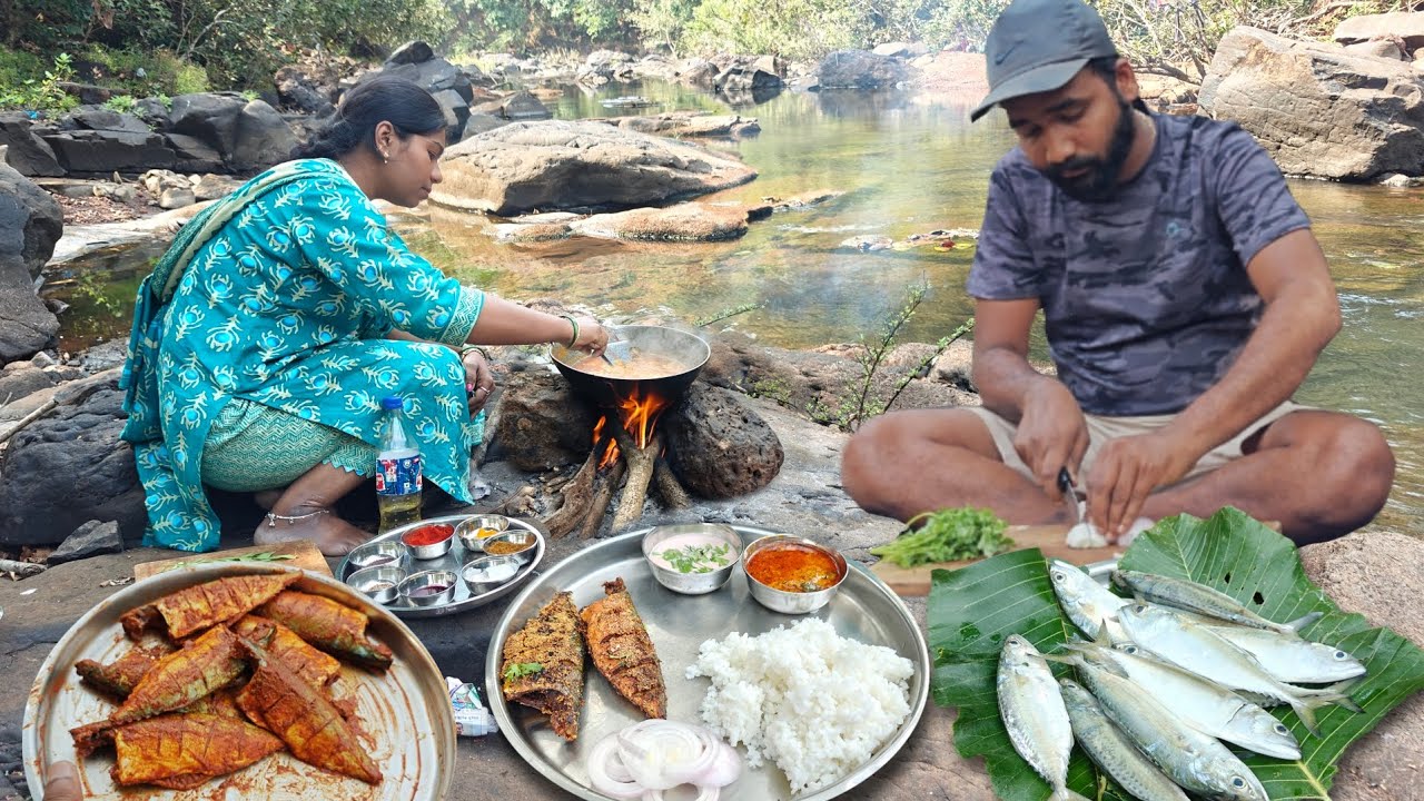 कोकणातील फेमस बांगडा मासा थाळी , बांगडा फ्राय आणि कालवण | Fish curry and fish fry  @kokanimasala 