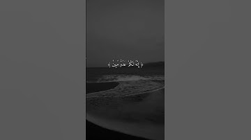 مقطع قرآن قصير بصوت القارئ: مشاري العفاسي || أجمل حالات واتس اب دينيه || تلاوة خاشعة😴🎧