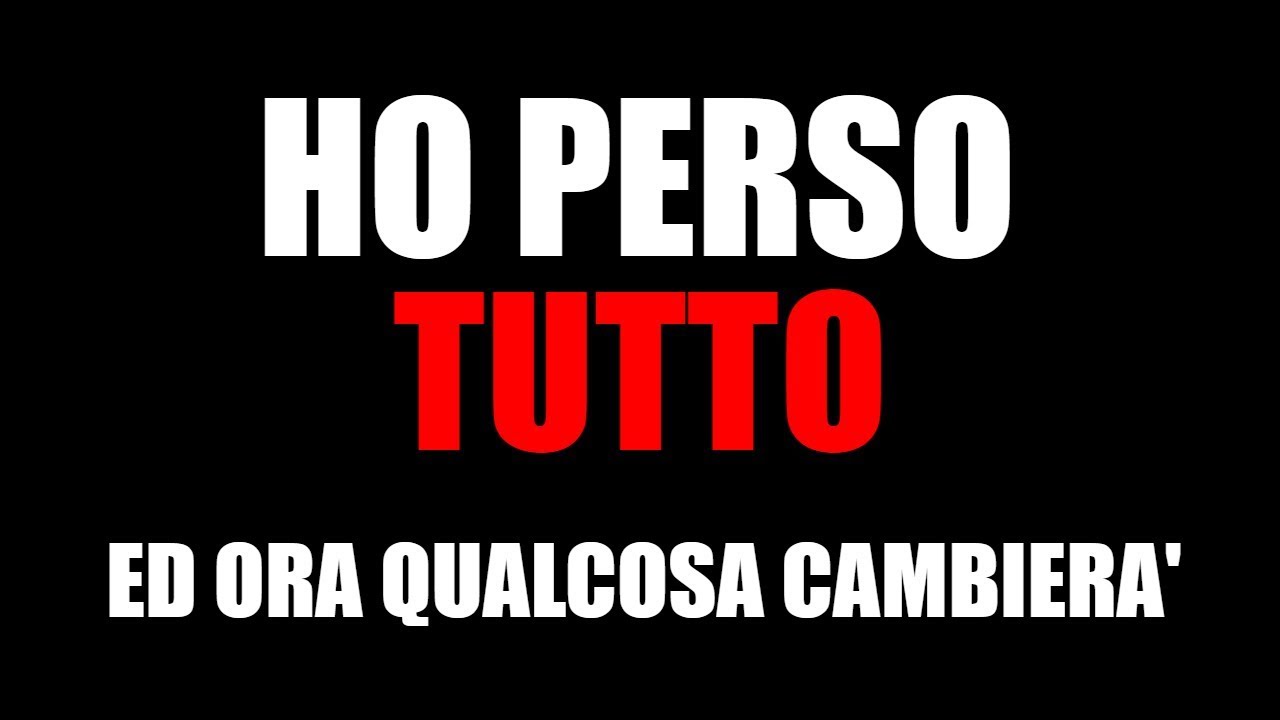 tv kanalları Ho perso TUTTO, ed ora qualcosa cambierà...