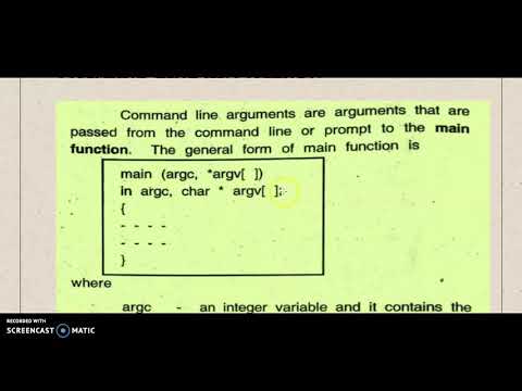 COMMAND LINE ARGUMENTS IN C