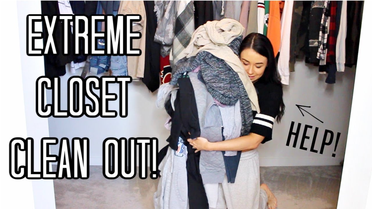 EXTREME CLOSET CLEAN OUT 2020! // Decluttering and Organizing my ...