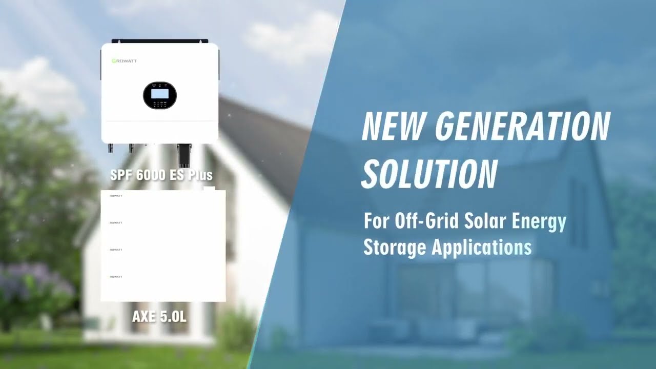 Growatt SPF6000 ES Plus off grid inverter -Growatt LiFePO4 lithium battery -Upin Solar