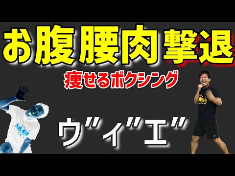 [ お腹痩せ 4分 ] ボクササイズ で 速攻痩せ !! マンションOK の 楽しい 宅トレ 有酸素運動 ！[ 痩せるダンス エアロビクス  ダイエット ]