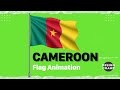 Cameroon  Flag With Pole | Cameroon  Flag Waving Animation - 4K Green Screen Animation #CameroonFlag