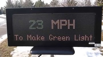 Daktronics Variable Message Sign adapted to variable speed control