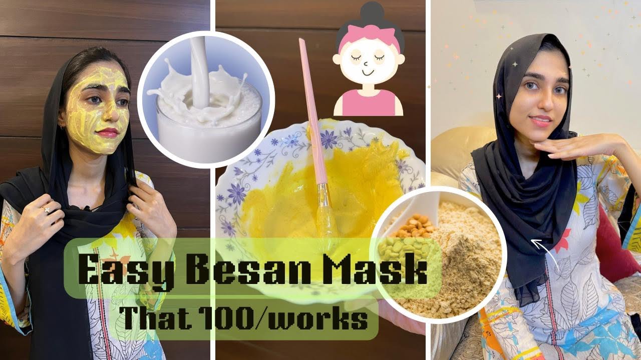 Easy Besan Mask | 3 ingredients mask| 100% result | for all skin types ...