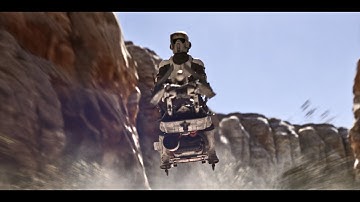 Star Wars Speeder Bike Animation #Blender