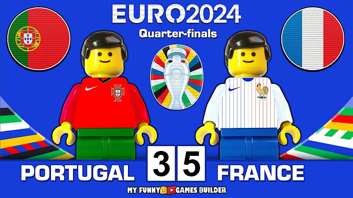 Portugal vs France 3-5 (0-0) Full Penalty Shootout Goals EURO 2024 ( Quarter-finals ) Lego Football
