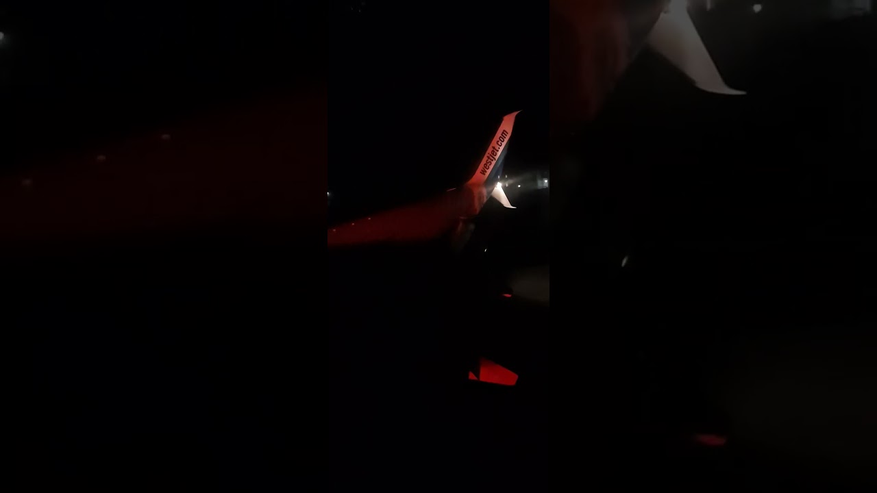 Westjet Night Time Arrival into Halifax. 