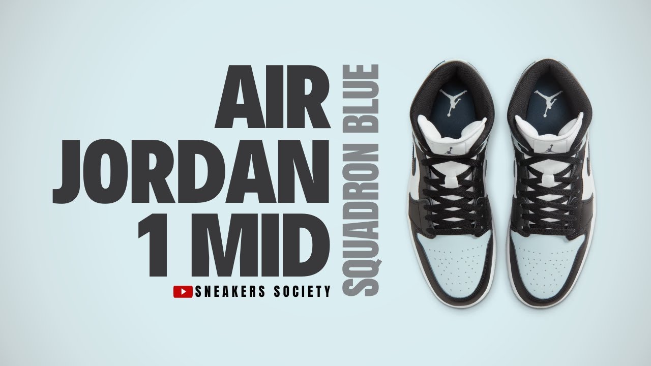 SQUADRON BLUE 2026 Air Jordan 1 Mid | DETAILED LOOK + PRICE - YouTube