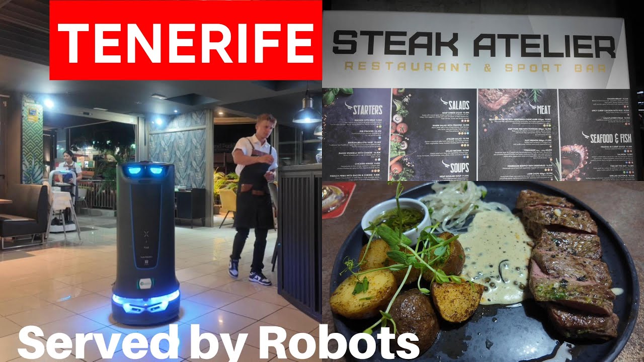 Dinner with Robots?! Stunning Steakhouse in Los Cristianos Tenerife
