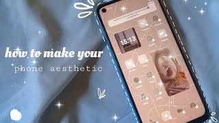 How to have an aesthetic phone android || aesthetic brown theme | Oppo a53 ☁️ screenshot 1