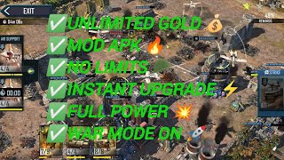 War Commander Rogue Assault Gameplay (MOD APK) 💰 Unlimited Resources + Download Tutorial🔥😱⚔️ screenshot 3