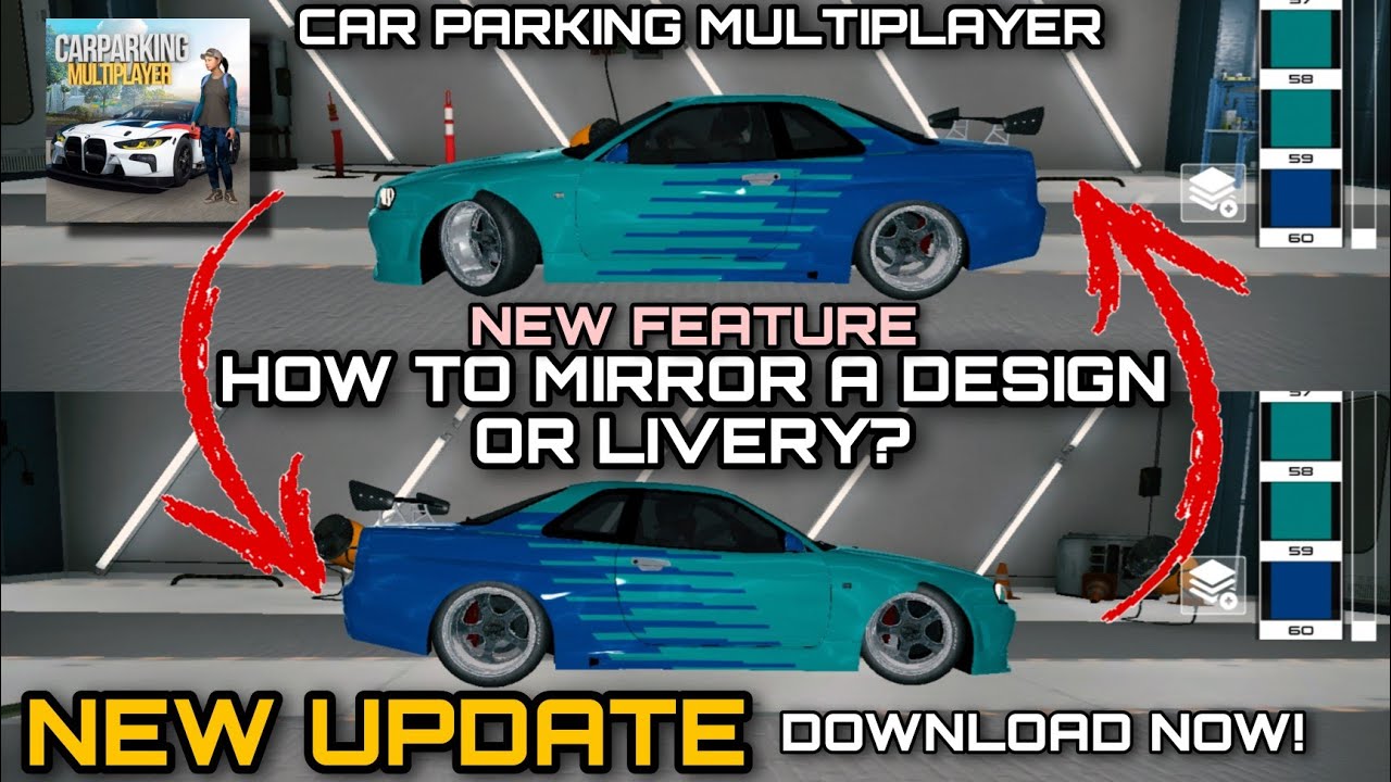New Feature  How to Mirror Design/Livery in Car Parking