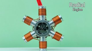 Radial Solenoid Engine || six Cylinder Engine