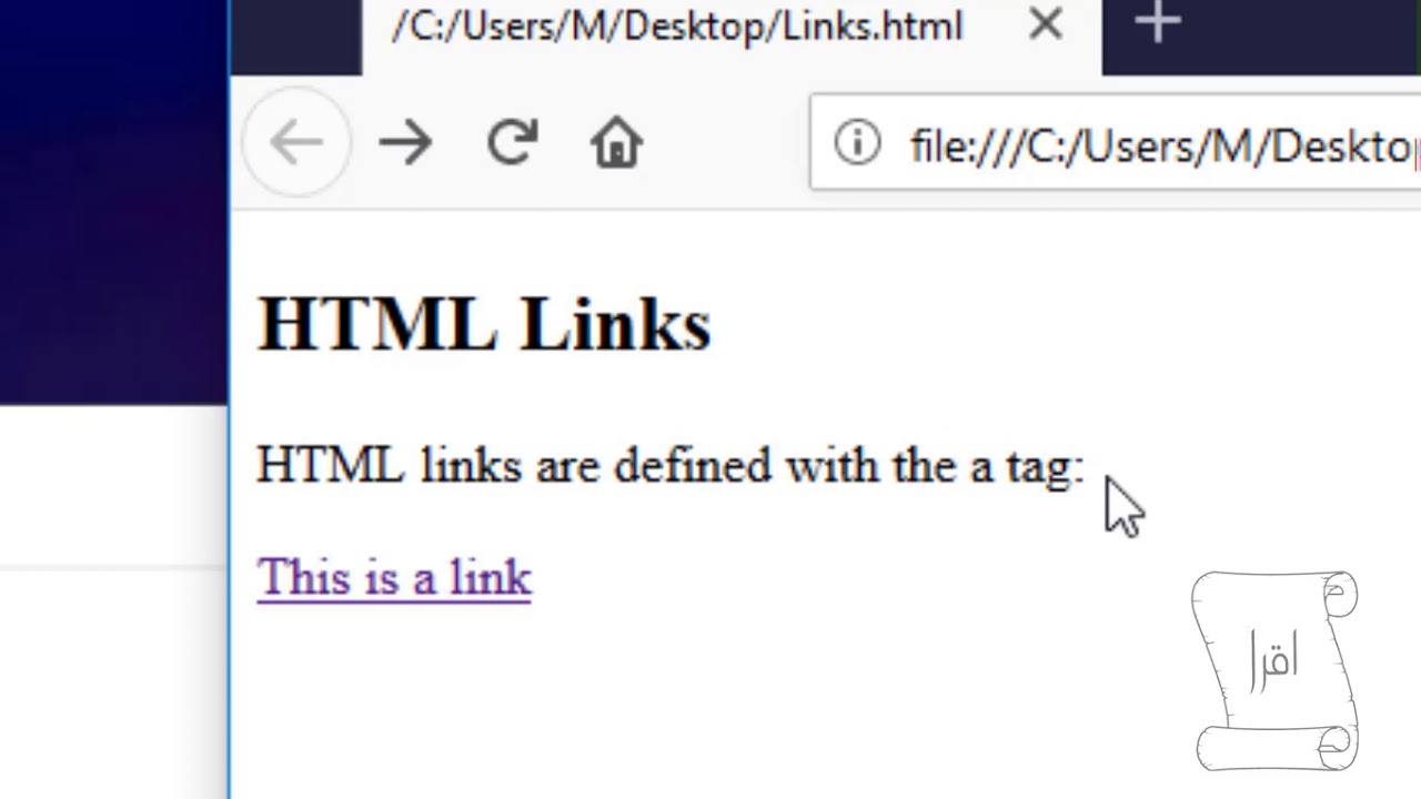 how to create html link and use it as input