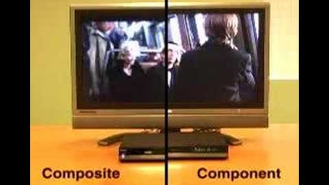 HDMI, Component and Composite Comparison