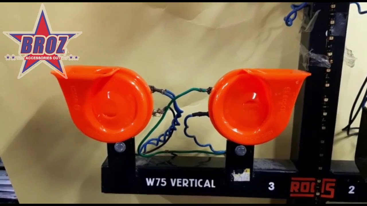 Broz Car Accessories Bosch Evolution Fanfare Horn Sound Test YouTube
