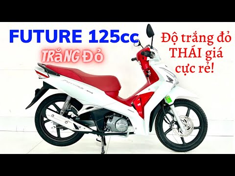 Video Cận Cảnh Chi Tiết Future 125cc Màu Trắng Đỏ Cực Hot. - youtube