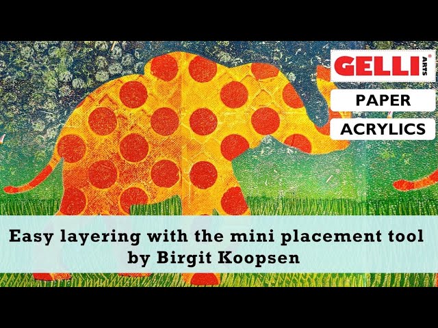 Layered Gel Printing with the Gelli Arts® Mini Placement Tool, Classes