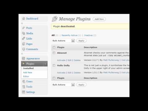 WordPress Plugins Vid 13 - Wordpress Plugins HowTo