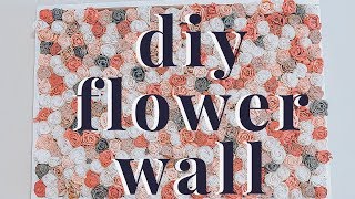 DIY Flower Wall Backdrop | Quick, Easy + Cheap Tutorial