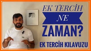 Ek Terci̇h Kilavuzu Ne Zaman? Ek Yerleşti̇rme Ne Zaman? Ek Terci̇h Nedi̇r? Ek Terci̇h Kontenjanlari 2024