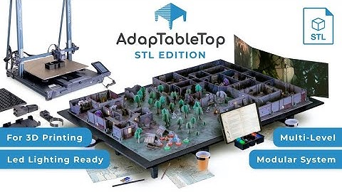 Now on Kickstarter: Adaptabletop 3D Printed - A Modular Tabletop For Board Games