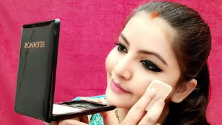 Eleanor wet and dry powder foundation review and demo | glamego beauty box product |RARA