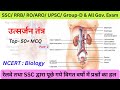 उत्सर्जन तंत्र पर 100+ महत्वपूर्ण प्रश्न | Excretory System MCQ in Hindi | SSC, UPSC, Railway के लिए