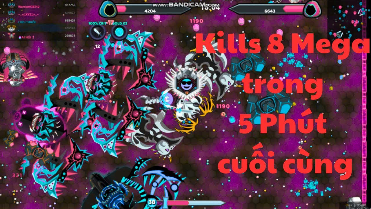 Kills 8 Mega trong 5 phút và giao tranh gây cấn - EvoWars.io