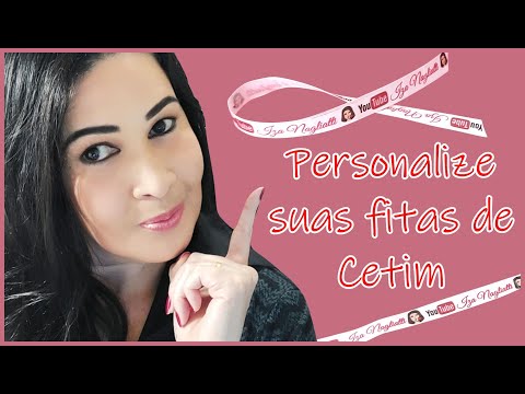 Como fazer fita de cetim personalizada em casa #29