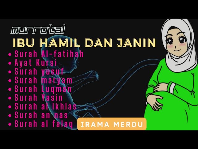 Murottal reading for pregnant and fetuses surah yusuf surah maryam surah lukman class=