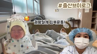 36주4일 제왕절개 출산 후기|회복운동| 땡큐와의 만남❤