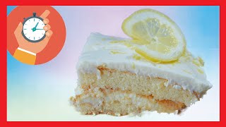 TARTA - BIZCOCHO de MASCARPONE de LIMÓN en 5 MINUTOS!!!!!! (Buenísimo y Super Fácil)